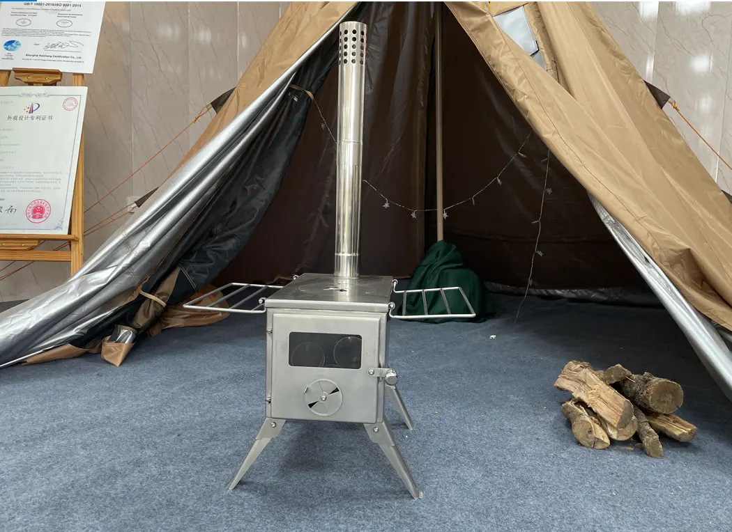 2020 China New Design Military Tent Heater - Factory direct sell beautiful quality folded glamping tent stove outdoor stove  – Goldfire