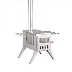 Popular in Good Quality Folding Stainless Steel Glamping Tent Stove