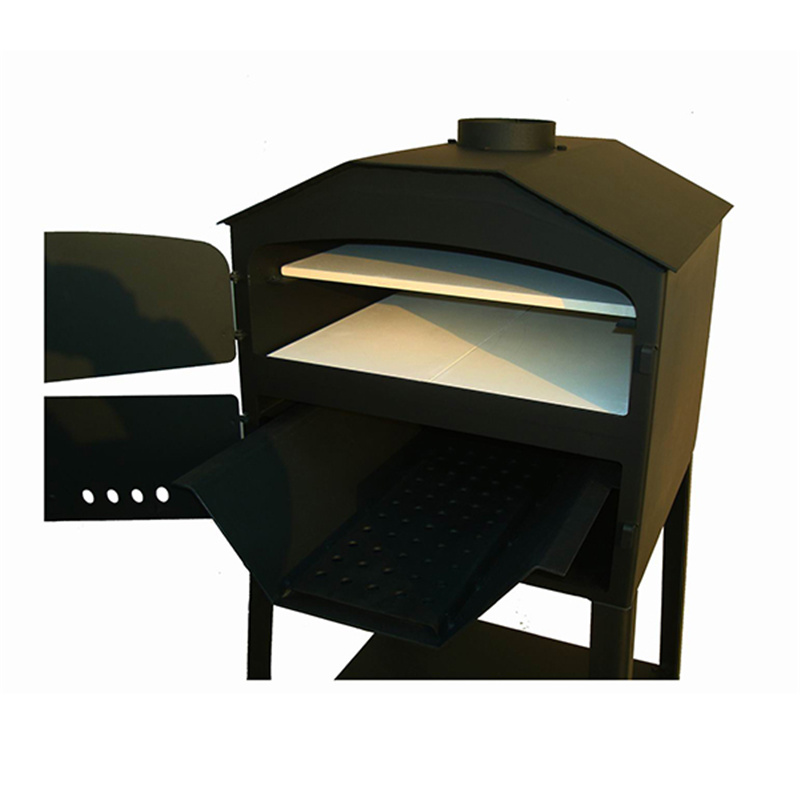 OEM Customized Outside Wood Burner - Modern Wood Burning Stove With Pizza Oven – Goldfire