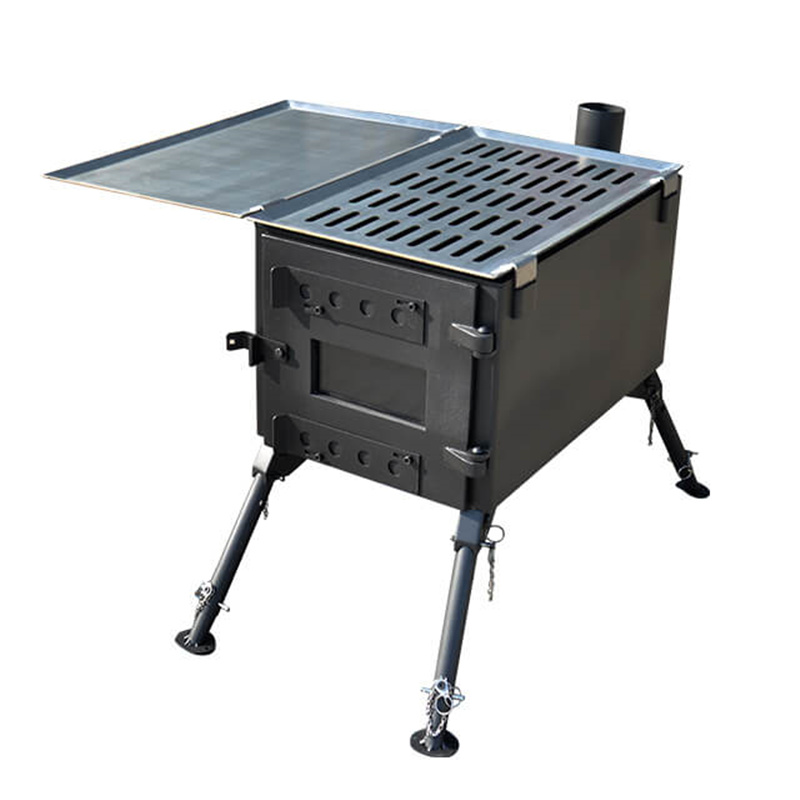 Manufacturer of Pellet Stove Heater - Wood Burner Heater With Portable BBQ Grill – Goldfire