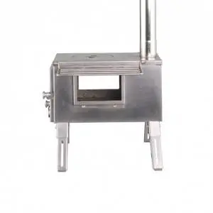 Portable Stainless Steel Camping Stove With Glass